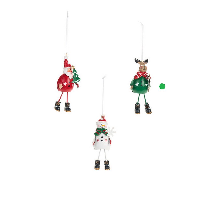Renna natalizia in metallo da appendere, ideale per arricchire i tuoi addobbi per albero di Natale o come idea regalo Natale